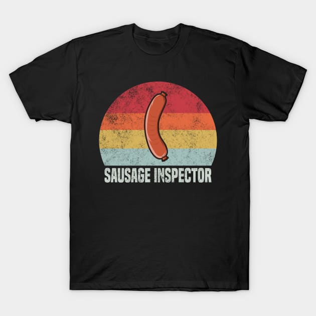 Retro Sausage Inspector - Weiner Lover T-Shirt by KawaiinDoodle